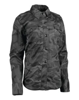 Speed Society Armored Moto Shirt Camouflage Womens -XS