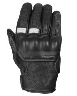 Twist of Fate Leather Gloves Black/White - 2XL