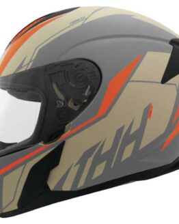 THH T810S Turbo Full Face Helmet Gray/Orange - 2XL