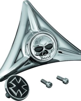 Kuryakyn License Plate Mounting Hole Covers Zombie Chrome