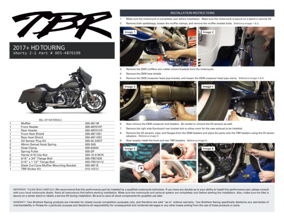 Comp-S 2-1 M8 Black Turnout Exhaust - Image 2