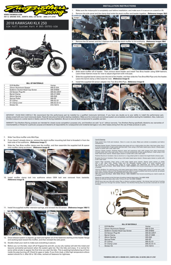 S1R Full Exhaust - Aluminum & Black Muffler - Image 2