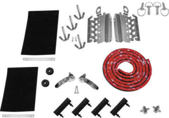 Biker's Choice Complete Saddlebag Latch Kit Black Fits 14-Up Touring