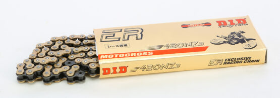DID 420NZ3 Gold/Black 132 Link Non O-Ring Chain - Image 2
