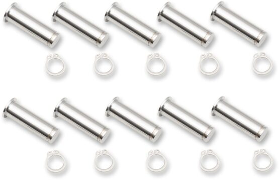 Drag Specialties Pivot Pin and Clip Kit Chrome 10 Pack For Harley-Davidson