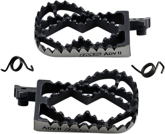 IMS ADV II Footpegs Silver II For 87-19 Kawasaki Suzuki Yamaha