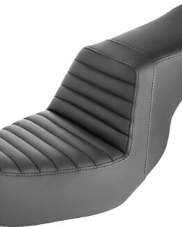 Saddlemen Step-Up Seat Front Tuck-n-Roll Black For Harley Dyna