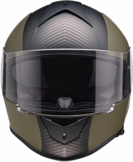 Z1R Warrant Carbon Helmet - Green/Black, Size S - Image 2