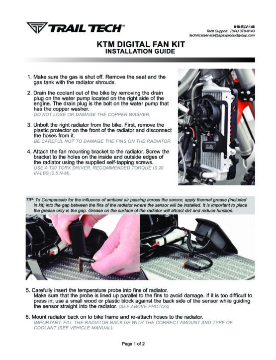 TTO Temperature Switching Radiator Fan Kit - Image 4