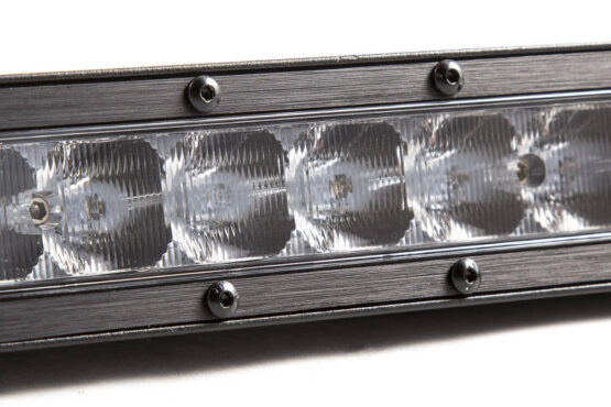 12 In LED Light Bar Single Row Straight Clear Wide Each Stage Series - Image 2