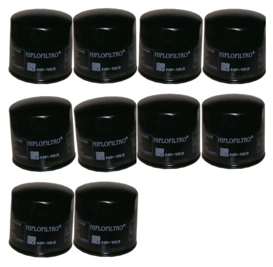 HF153 Oil Filter - Black - 10 Pack