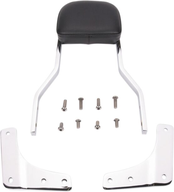 Short Square 14" Sissy Bar Chrome