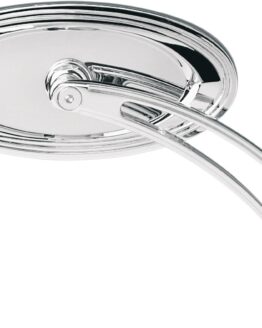 Arlen Ness Chrome Die-Cast Oval Stepped Mirrors for V-Twins