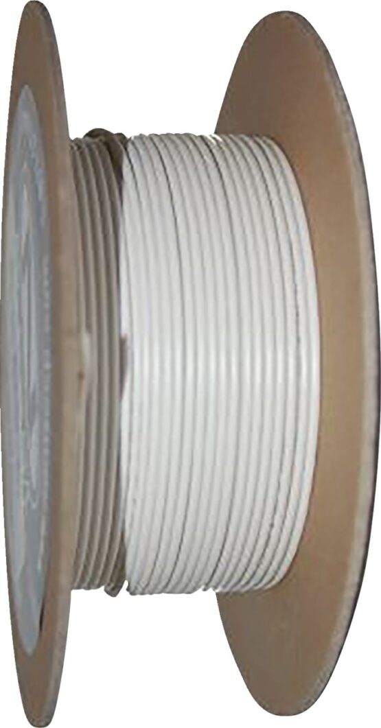 White 18 Gauge Color Match Primary Wire - 100' Spool