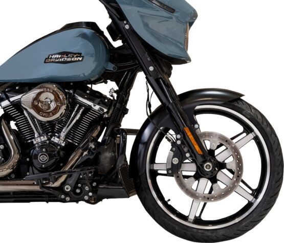 Klock Werks Henry Front Fender Kit Black 21in For Harley CVO 2024+