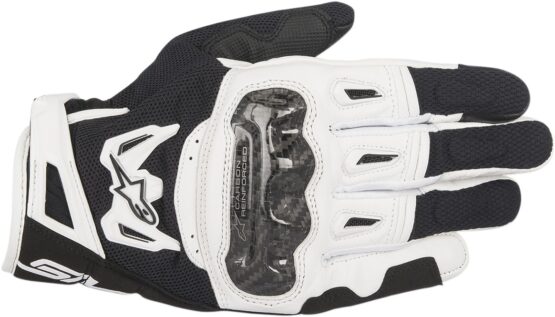 SMX-2 V2 Air Carbon Motorcycle Gloves Black/White Small