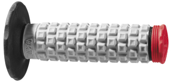 Pillow Top Motorcycle Grips Black/Grey/Red