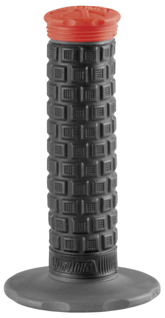 Pillow Top Lite Motorcycle Grips Black/Grey/Red