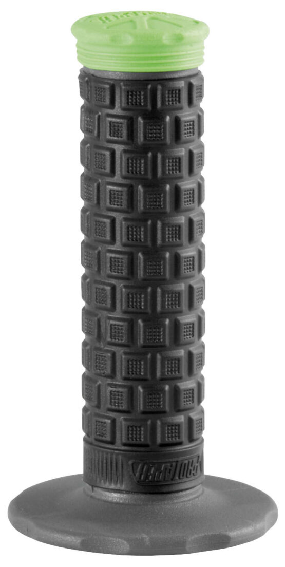 Pillow Top Lite Motorcycle Grips Black/Grey/Green