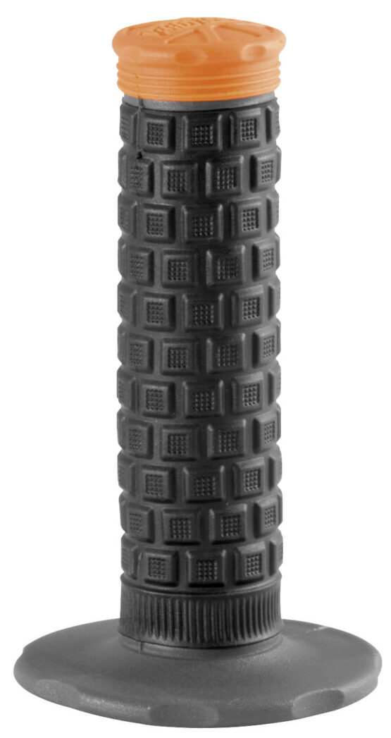 Pillow Top Lite Motorcycle Grips Black/Grey/Orange