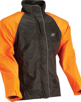 Z1R Womens Waterproof Rain Jacket XL Orange Black