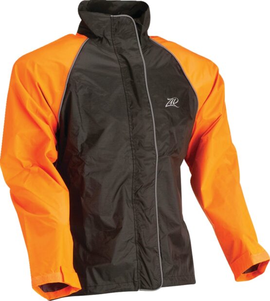 Z1R Women's Waterproof Rain Jacket Black/Orange Medium