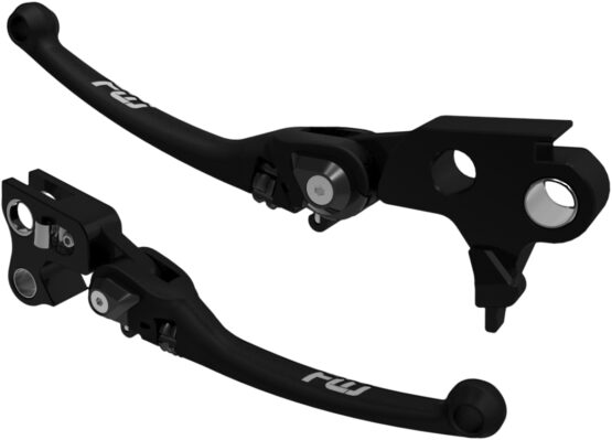 FLO Motorsports MX Style Adjustable Lever Set Black For 17-20 Harley FLH/FLT - Image 2