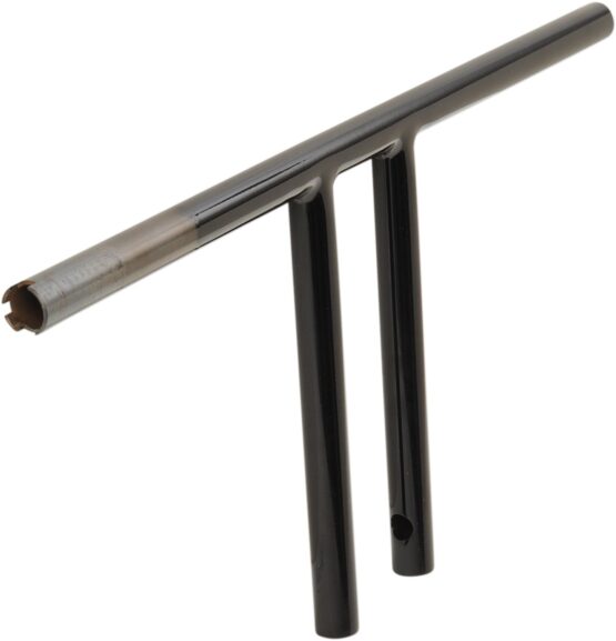 Drag Specialties 1" T-Bar Handlebar Black Gloss, 10.5" Rise - Image 2