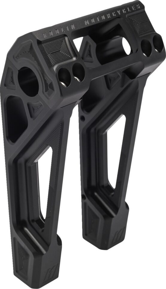 Kodlin USA Fastback Risers 8in Black For Harley-Davidson Digital Gauge