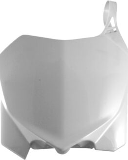 Front Number Plate - White