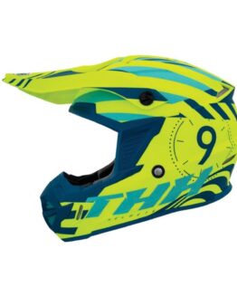THH T730X Twister Helmet Neon Yellow/Blue Medium