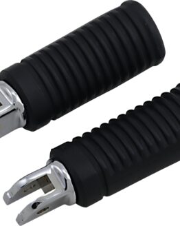 Drag Specialties FML Driver Footpegs Chrome Black