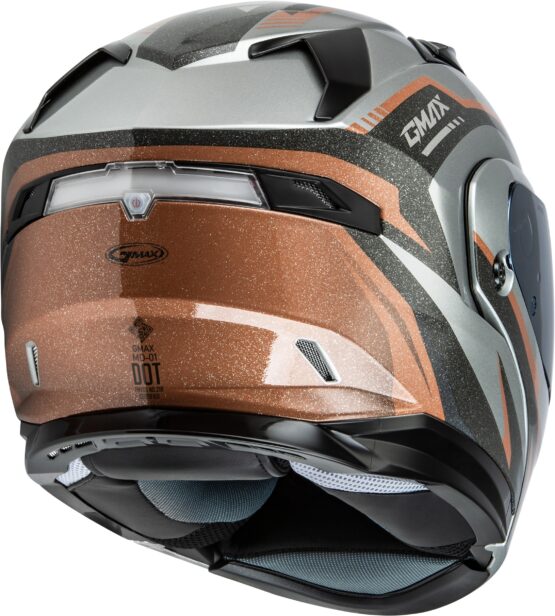 GMAX MD-01 Volta Modular Helmet Grey/Black/Copper Small - Image 3