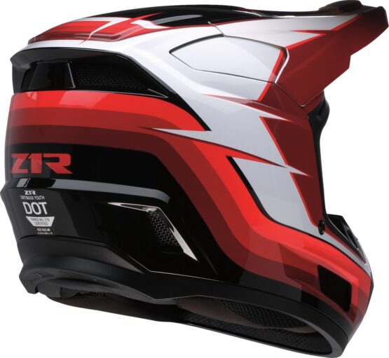 Z1R Youth Dirt Maxx Vortex Helmet Red/White Large - Image 2