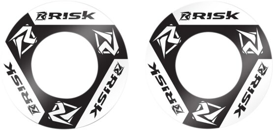 Risk Racing Grip Donuts Black/White Foam Universal Pair