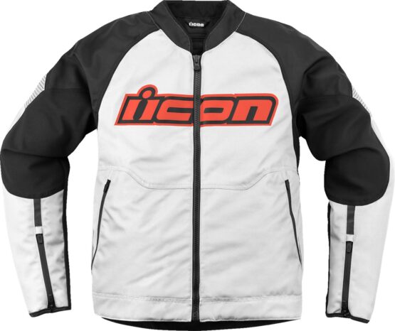 ICON Overlord3 Jacket 3XL White/Black Men's