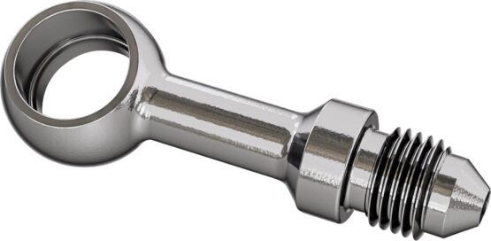 Goodridge Banjo Adapter Straight Stainless Steel Silver