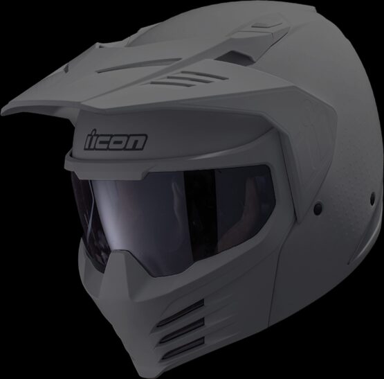 ICON Elsinore Monotype Helmet Matte Gray - Small - Image 2
