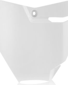 Front Number Plate - White