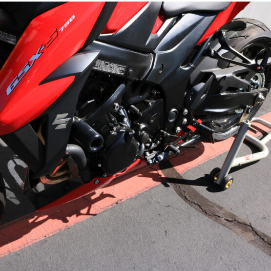 Shogun Frame Sliders Black No Cut For Suzuki GSX-S750/GSX-S750Z 2018-2023 - Image 2