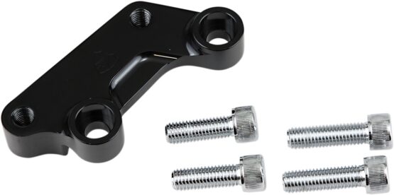 Arlen Ness Left 14in Brake Caliper Adapter Kit Black