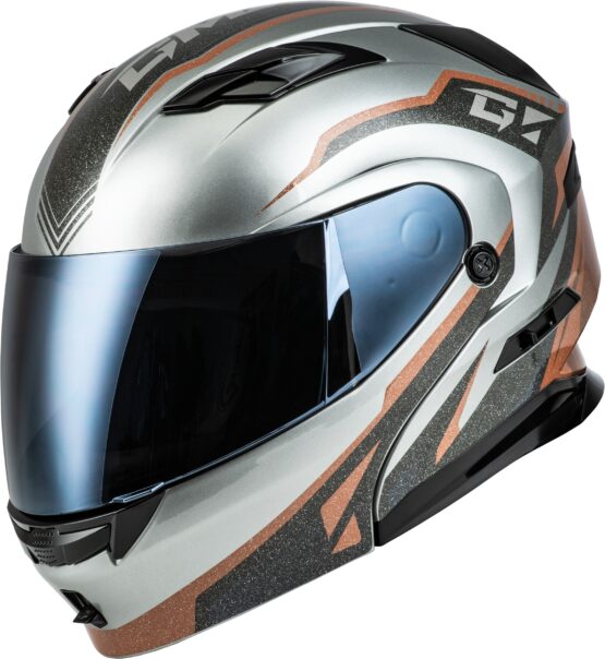 GMAX MD-01 Volta Modular Helmet Grey/Black/Copper Small