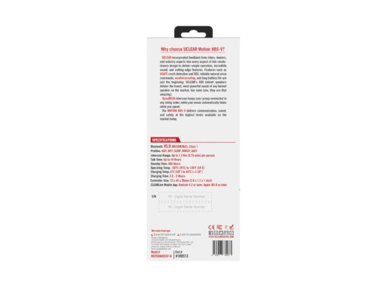 UCLEAR Motion HDX-V Dual Kit Helmet Audio System - Image 2