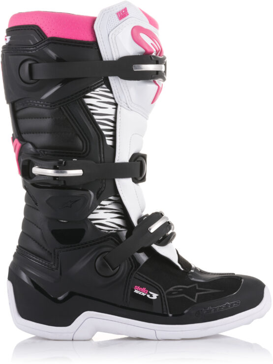 Tech 3 Stella Boots Black/White/Pink Size 8 - Image 2