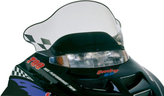 Powermadd Cobra Windshield Smoke Black Mid 15in For Polaris Gen II