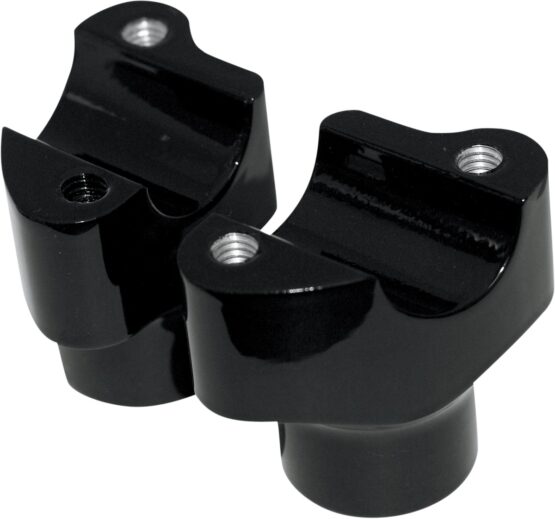Drag Specialties Buffalo 1.5in Gloss Black Handlebar Risers Pair