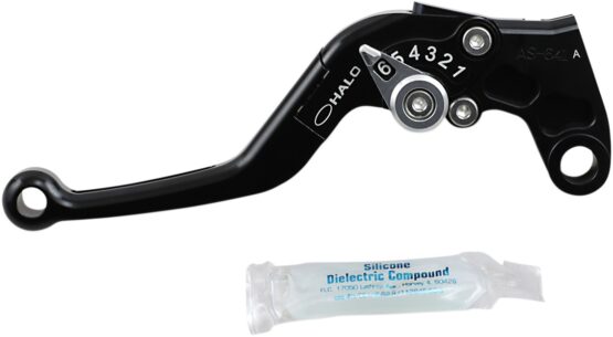 Halo Aluminum Adjustable Folding Clutch Lever - Black