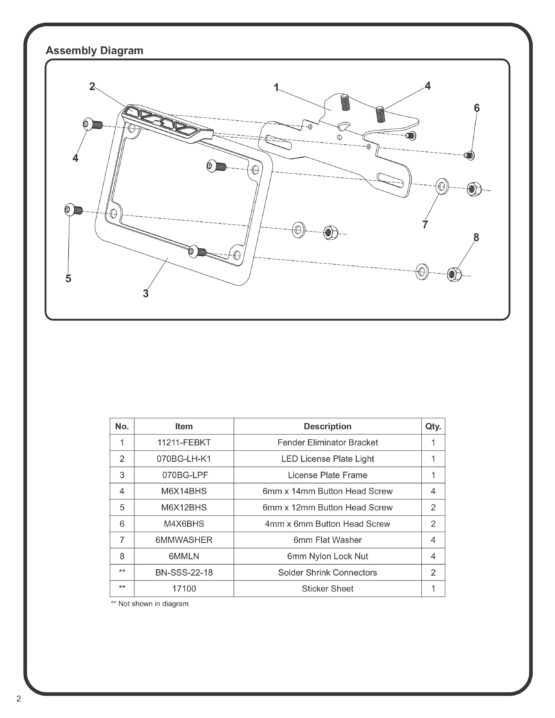 Fender Eliminator Kit - Image 2