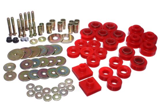 Red Body Mount Set by Energy Suspension