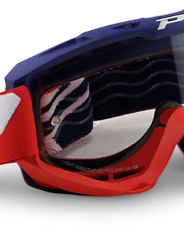 3450 Blue / Red Riot OTG Goggles - Light Sensitive Lens